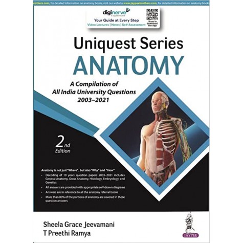 Uniquest Series Anatomy - 2E – 2023 by SHEELA GRACE JEEVAMANI (Author)