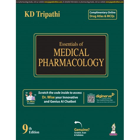 Essentials of Medical Pharmacology Paperback – 9th Edition 2024 by KD Tripathi 