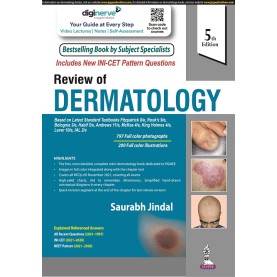 Review of Dermatology   Paperback – 5th Edition- 1 January 2022   by Saurabh Jindal (Author) 