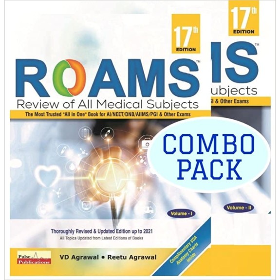 Roams Review of All Medical Subjects(2 Volume Set):18th Edition 2024 By VD  Agrawal