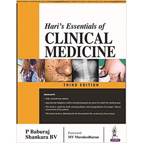Hari's Essentials of Clinical Medicine Paperback – 30 Sep 2018 by P Baburaj (Author), Shankara BV (Author)