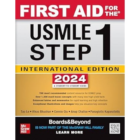 FIRST AID FOR THE USMLE STEP 1 2024, International Edition A Student- To- Student Guide - Paperback – by Tao Le , Vikas Bhushan , Connie Qiu