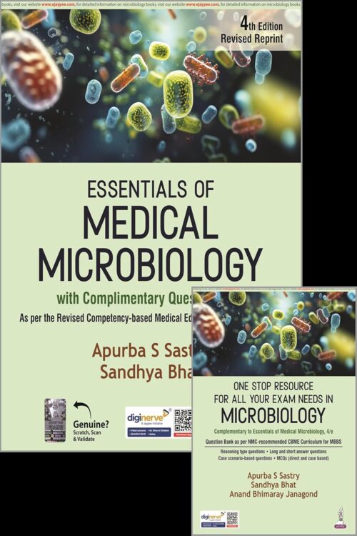 ESSENTIALS OF MEDICAL MICROBIOLOGY WITH COMPLIMENTARY QUESTION BOOK 4E - APURBA SASTRY 