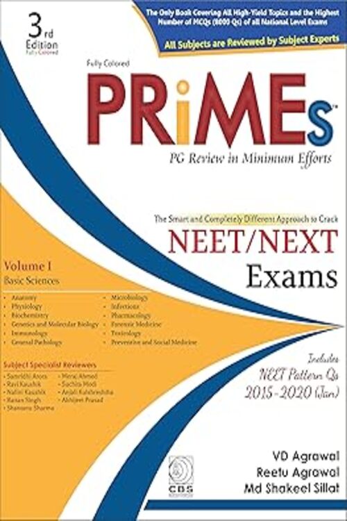 Primes Pg Review In Minimum Efforts Vol 1 Basic Science 3Ed The Smart And Completely Different Approach To Crack Neet/Next Exams 3E- by AGRAWAL V.D