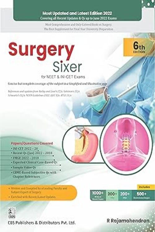 Surgery Sixer For Nbe 6Ed (Pb 2023) Paperback-by RAJAMAHENDRAN R 