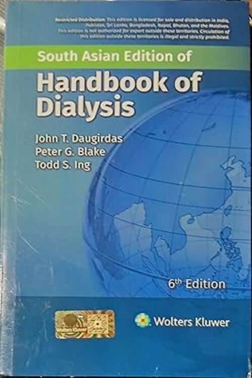 Handbook of Dialysis by John T Daugirdas 