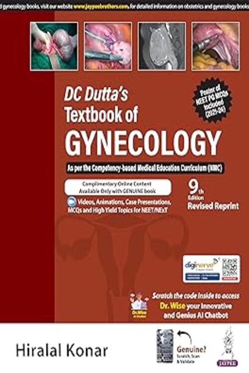 DC DUTTA'S TEXTBOOK OF GYNECOLOGY by Hiralal Konar 