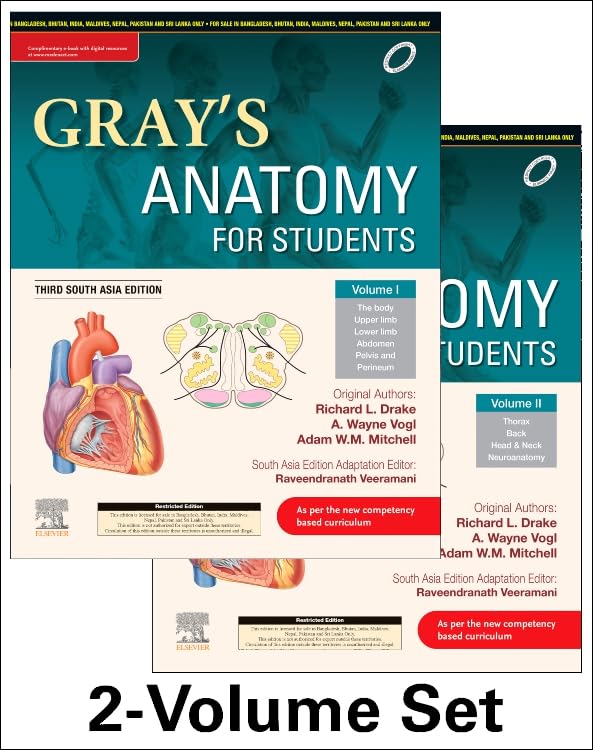 Gray's Anatomy for Students, 3rd South Asia Edition (Two Volume Set) by Drake