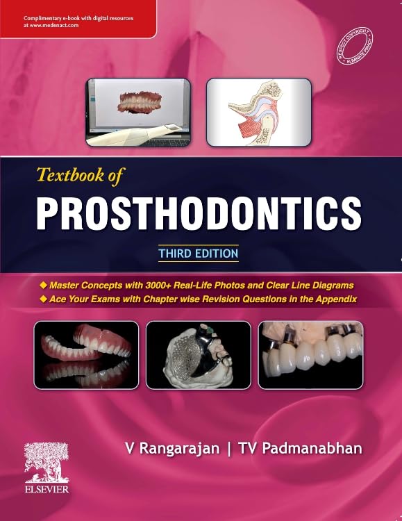 Textbook Of Prosthodontics 3Ed (Pb 2024) by V Rangarajan