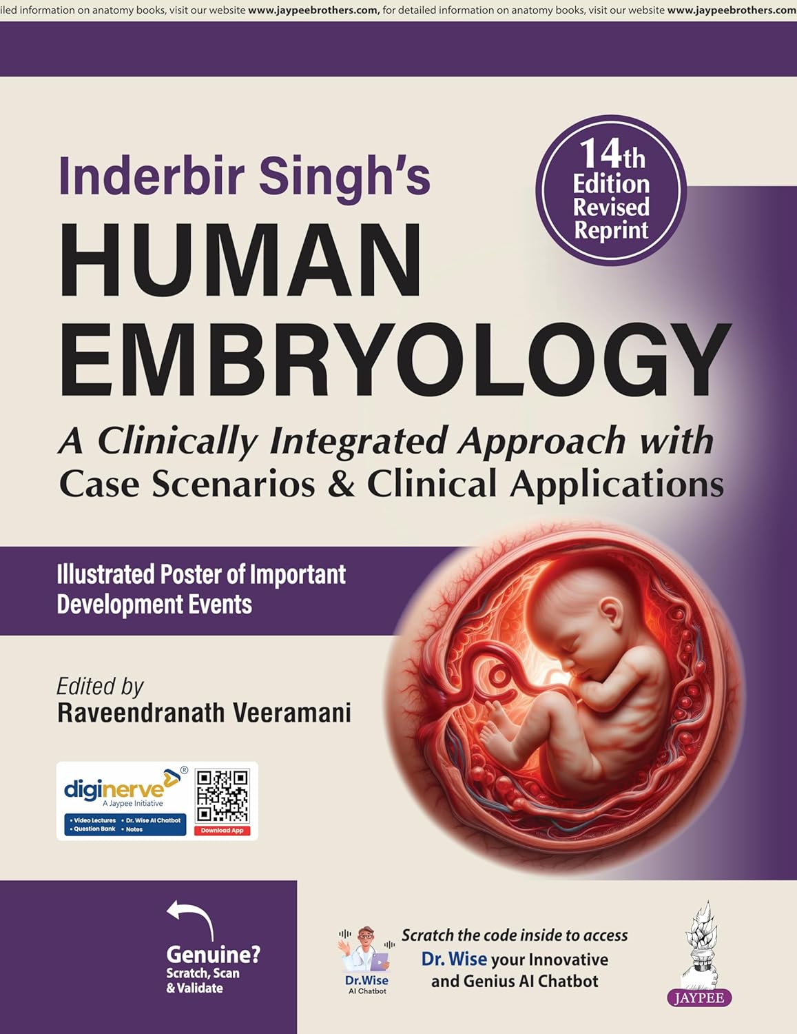 INDERBIR SINGH'S HUMAN EMBRYOLOGY by Raveendranath Veeramani 
