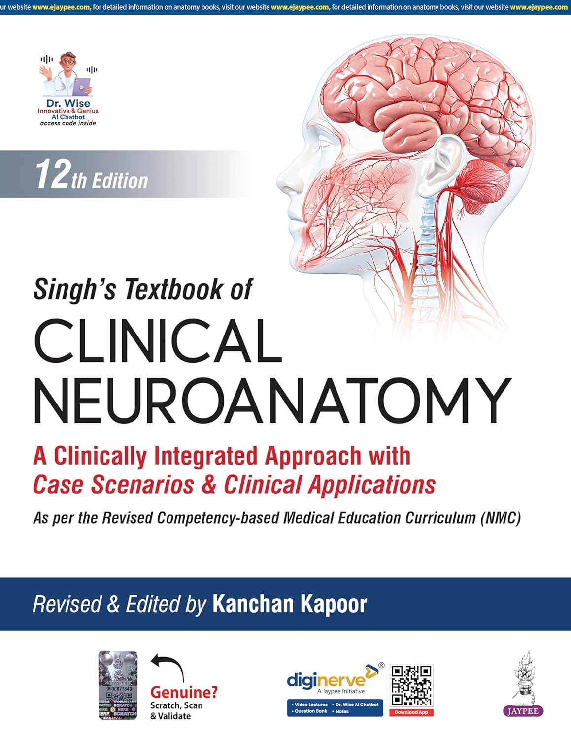 SINGH'S TEXTBOOK OF CLINICAL NEUROANATOMY by Kanchan Kapoor