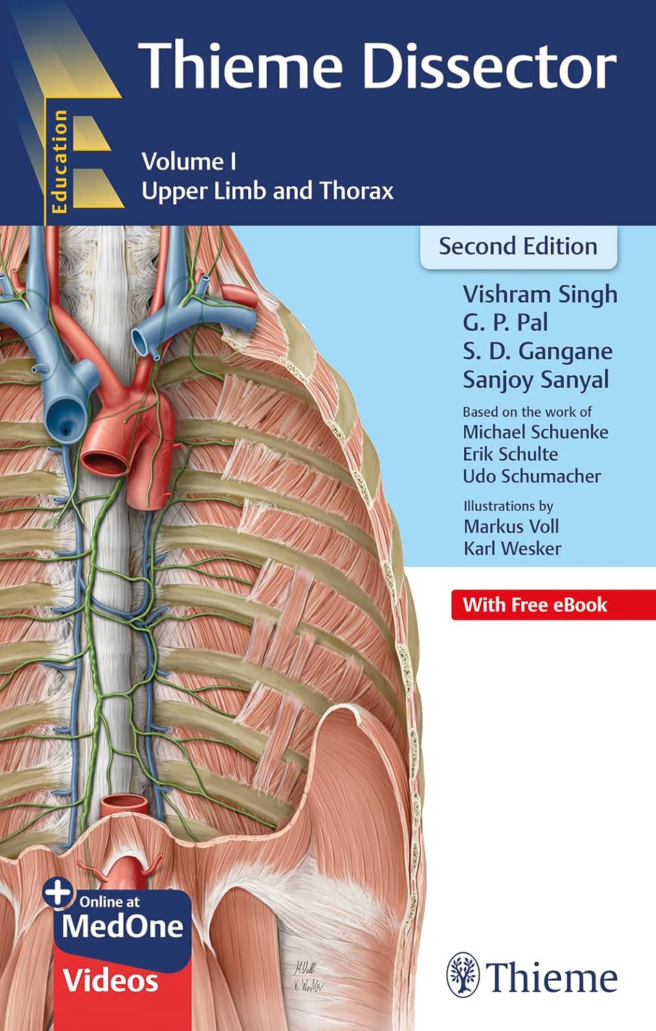 Thieme Dissector Volume 1: Upper Limb and Thorax by Vishram Singh