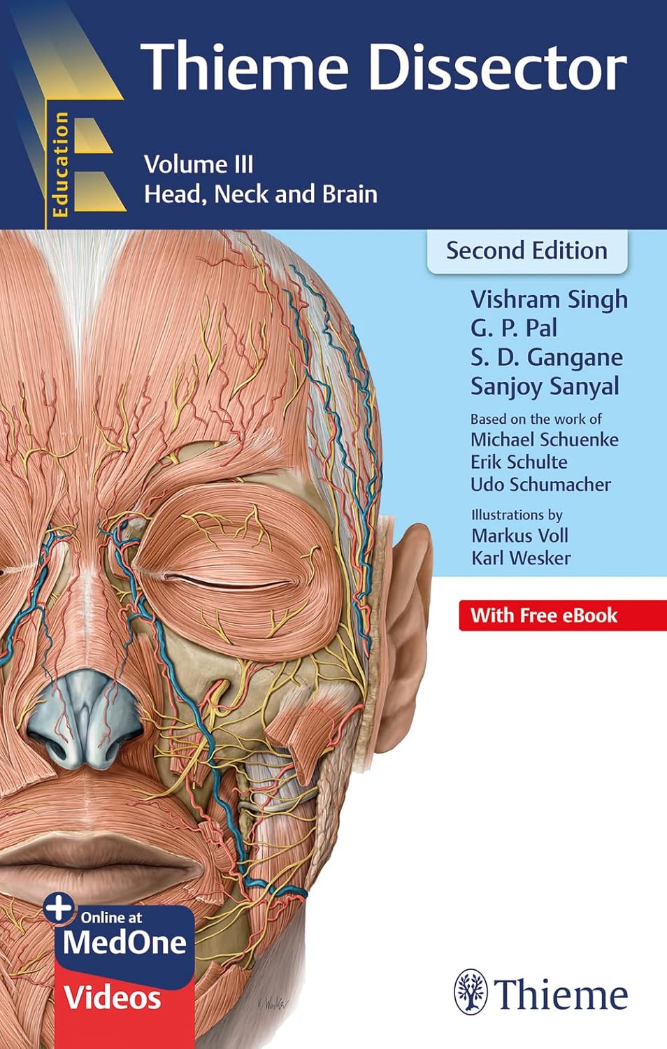 Thieme Dissector Head, Neck and Brain Volume 3 2nd Edition by Vishram Singh