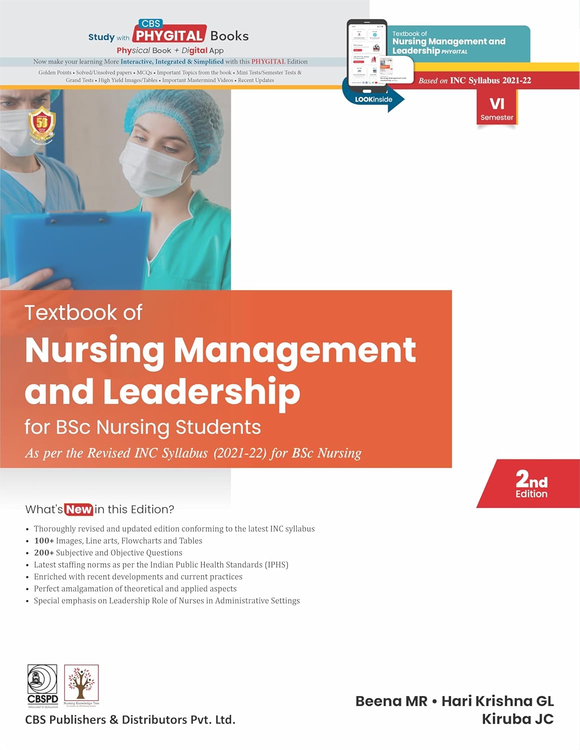 Textbook Of Nursing Management And Leadership For Bsc Nursing Students 2Ed (Pb 2025) by M.R. Beena 