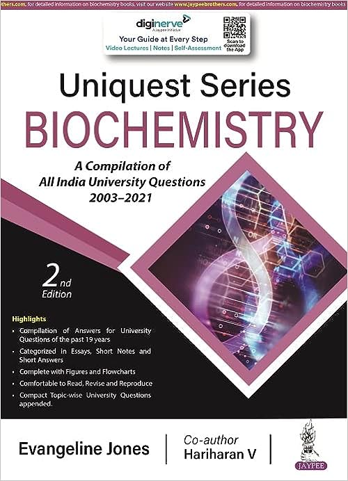 Uniquest Series Biochemistry -2E- 2023 by EVANGELINE JONES (Author)