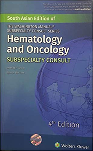 The Washington Manual Hematology and Oncology Subspecialty Consult Paperback – 2016by Cashen (Author)
